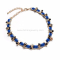 Layered Chain Velvet Choker Golden Stars Necklaces For Bride